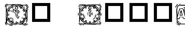 KR Lotsa Time Dings font preview